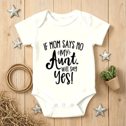 Funny Aunt Saying Baby Bodysuit, Soft Cotton Short Sleeve Infant Romper, Cute Newborn Essentials, Perfect Baby Shower Gift