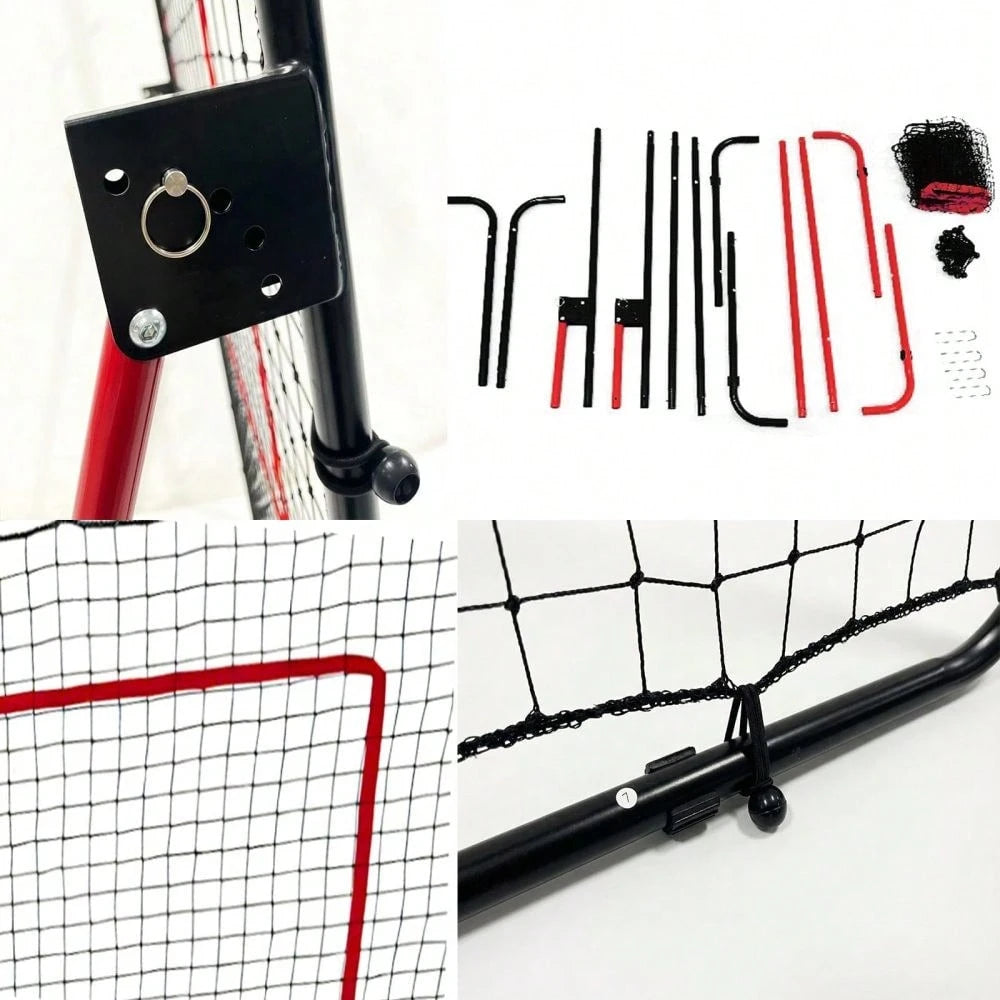 Gaderth 7X4 Ft Adjustable Volleyball Rebounder Net,Large Training Bounce Back Net For Bumping, Spiking & Setting – Sturdy, Multi-Angle Practice Equipment, Easy Setup & Foldable,Indoor & Outdoor Practi