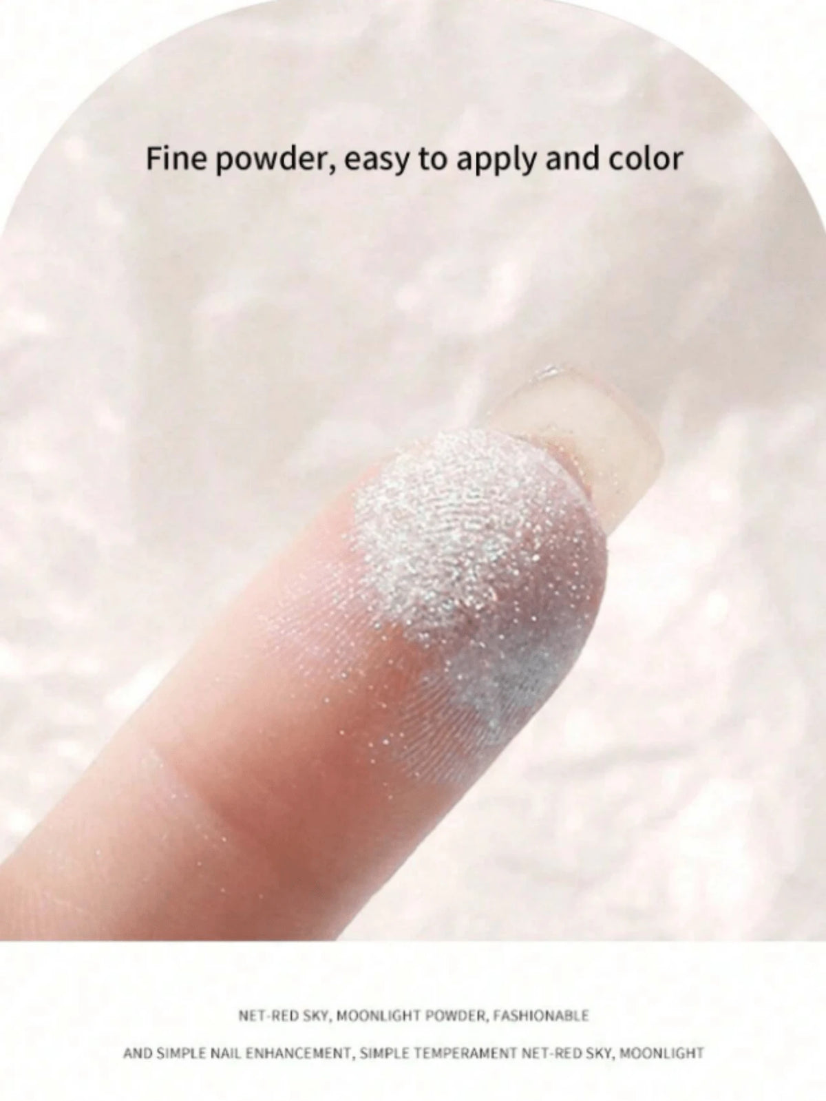 Get Glamorous With 1 Bottle 0.3g Manicure Holo Powder, Celestial Moonlight Theme Holographic/ Glitter Powder, Suitable For Spring & Summer Travel/Women & Girls/Home DIY Manicure Salon Use For Professi