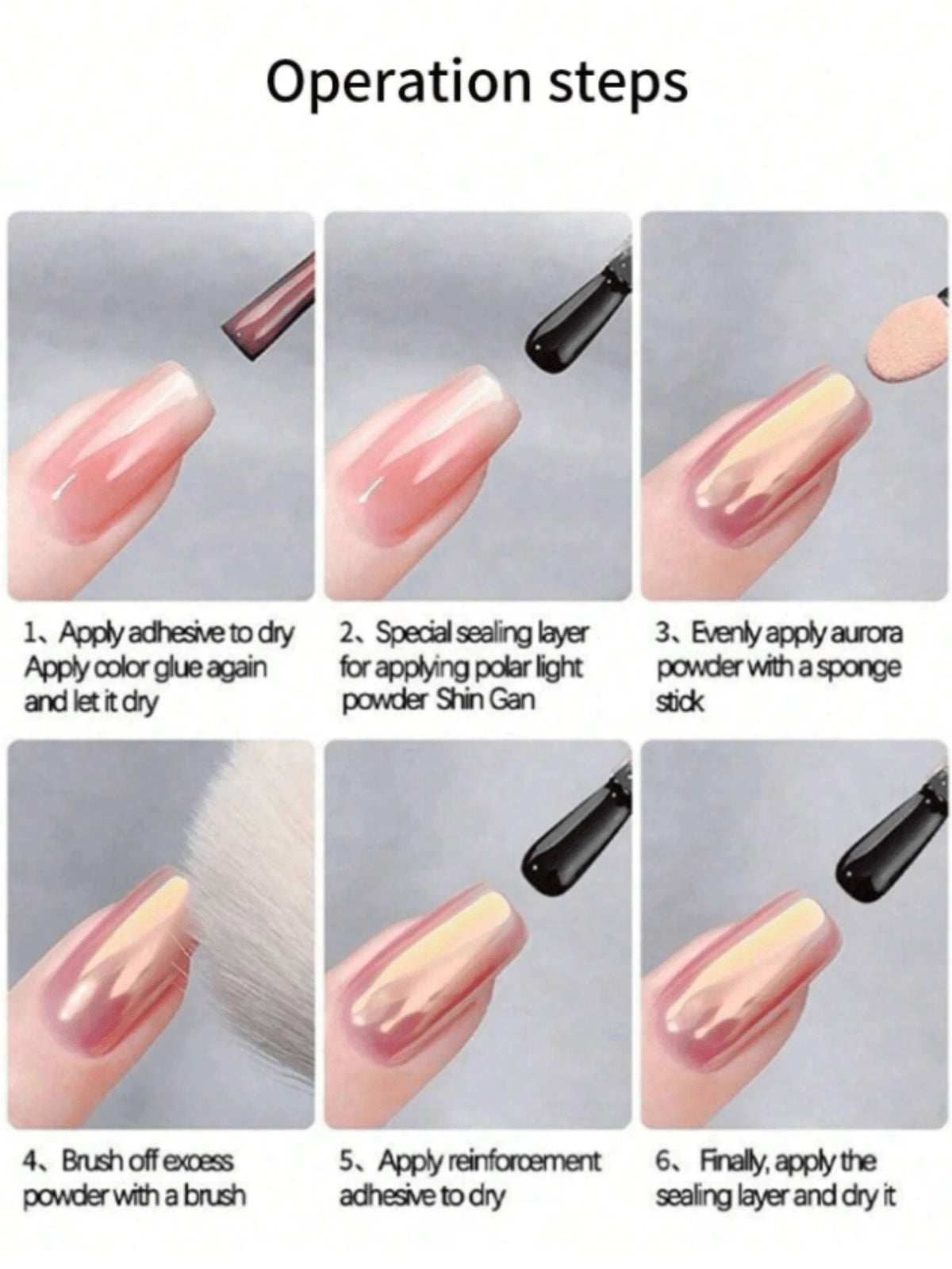 Get Glamorous With 1 Bottle 0.3g Manicure Holo Powder, Celestial Moonlight Theme Holographic/ Glitter Powder, Suitable For Spring & Summer Travel/Women & Girls/Home DIY Manicure Salon Use For Professi