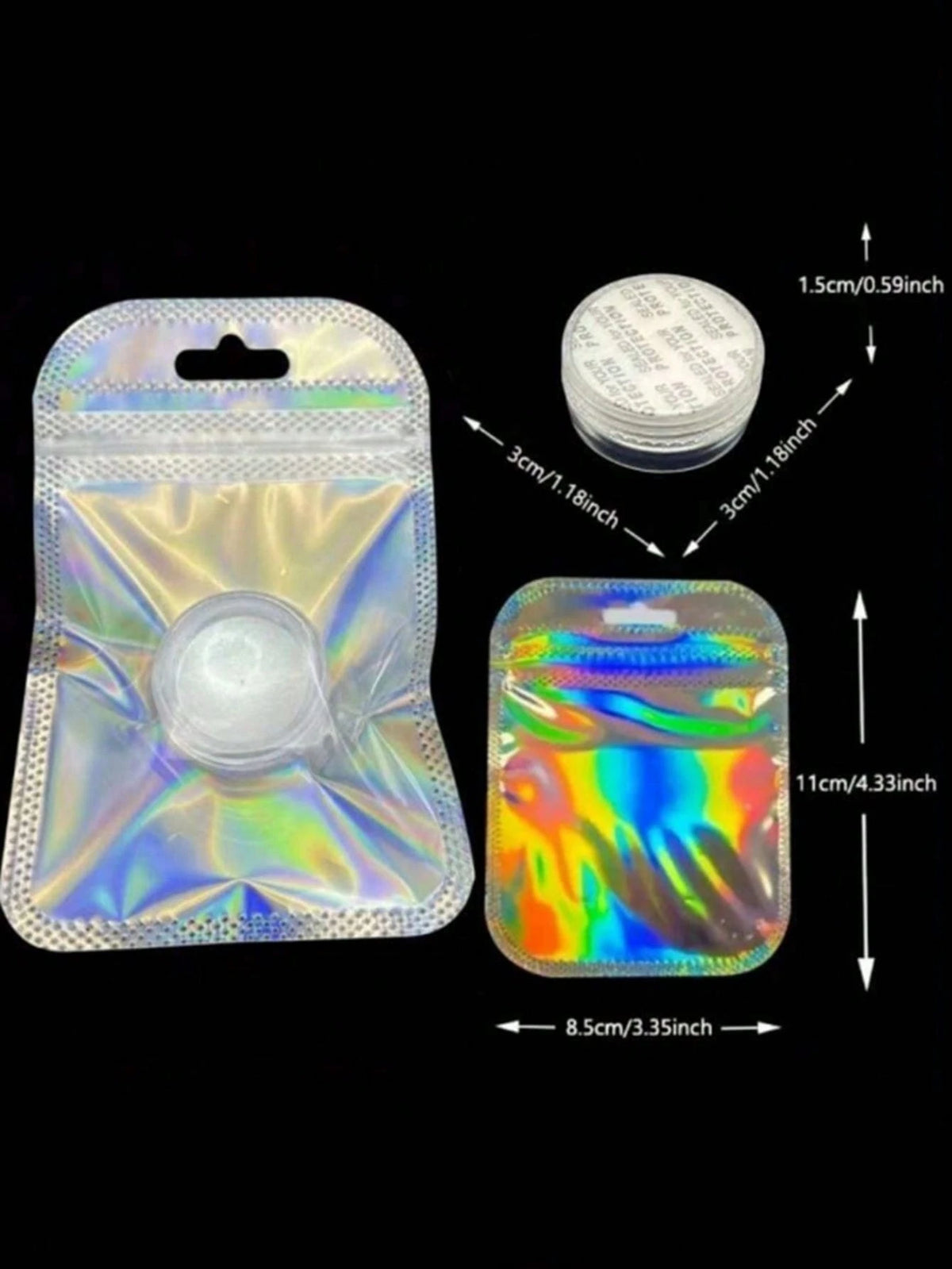Get Glamorous With 1 Bottle 0.3g Manicure Holo Powder, Celestial Moonlight Theme Holographic/ Glitter Powder, Suitable For Spring & Summer Travel/Women & Girls/Home DIY Manicure Salon Use For Professi