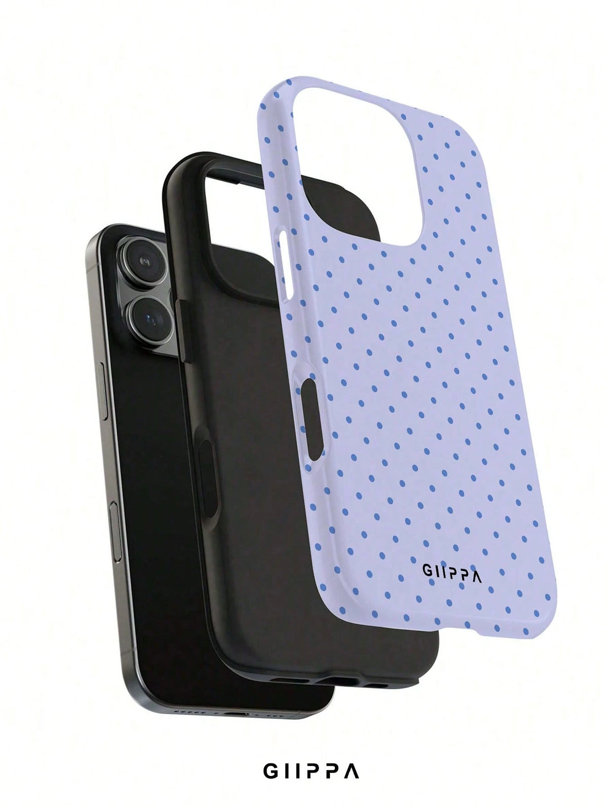 GIIPPA Soft And Cute White Polka Dot Phone Case, Y2K Style, Compatible With IPhone 17/16/15/14/13/12/11 Pro Max