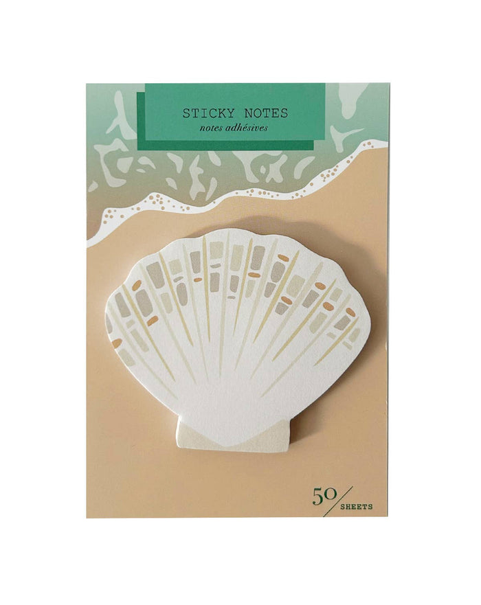 Girl of All Work Die Cut Sticky Notes - Seashell