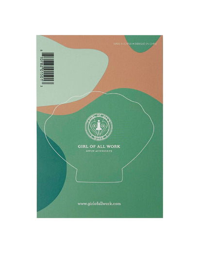 Girl of All Work Die Cut Sticky Notes - Seashell