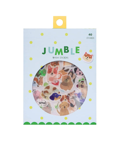 Girl of All Work Washi Stickers - Dogs Jumble