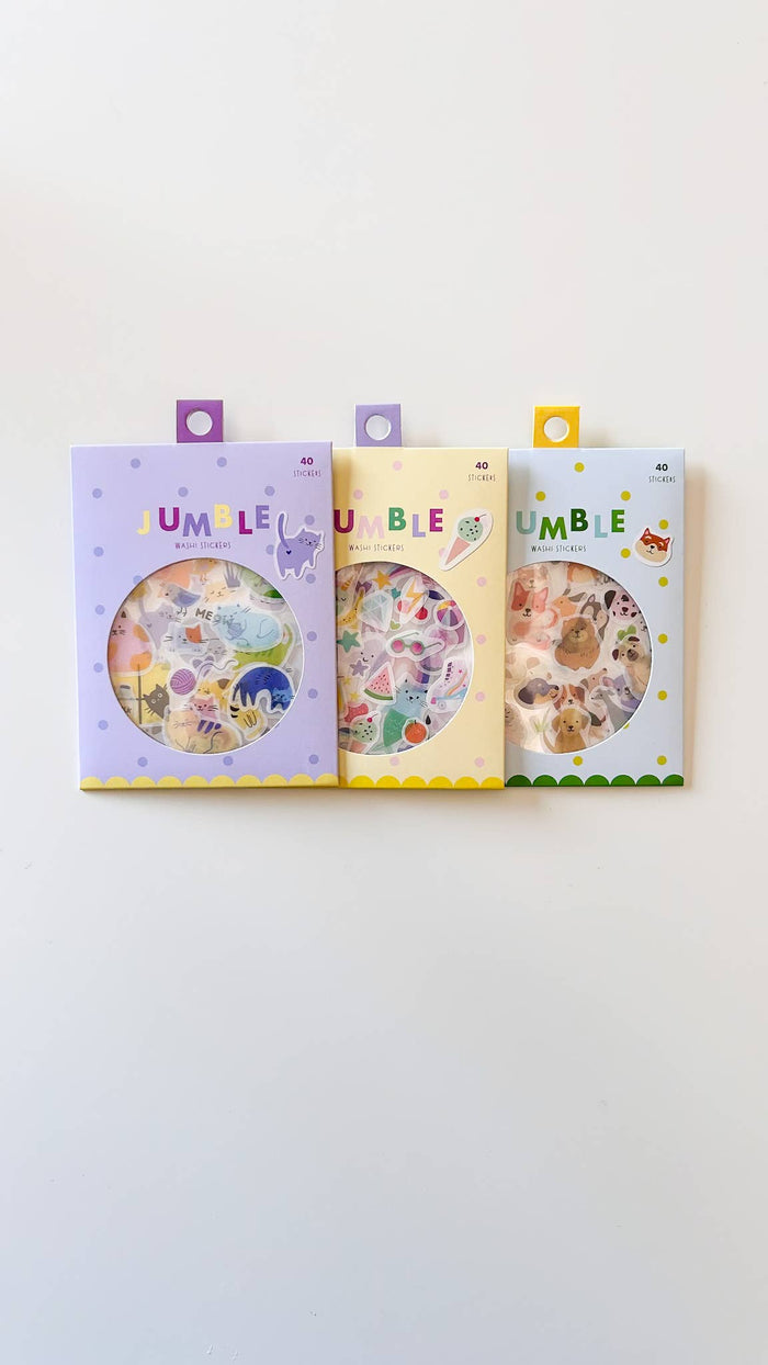 Girl of All Work Washi Stickers - Dogs Jumble