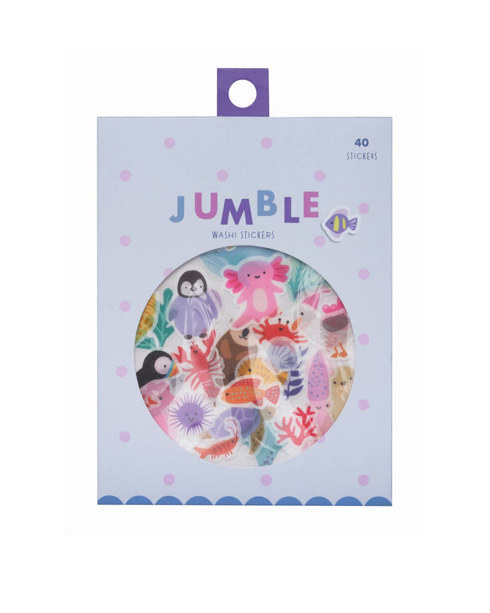 Girl of All Work Washi Stickers - Ocean Wonders Jumble