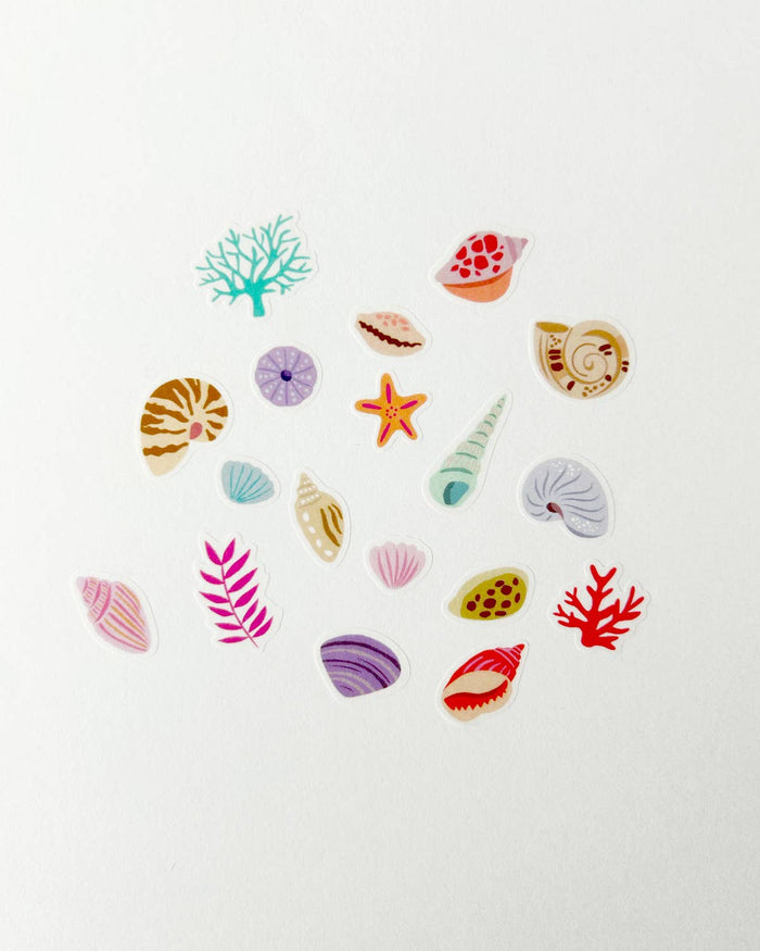 Girl of All Work Washi Stickers - Seashells Jumble