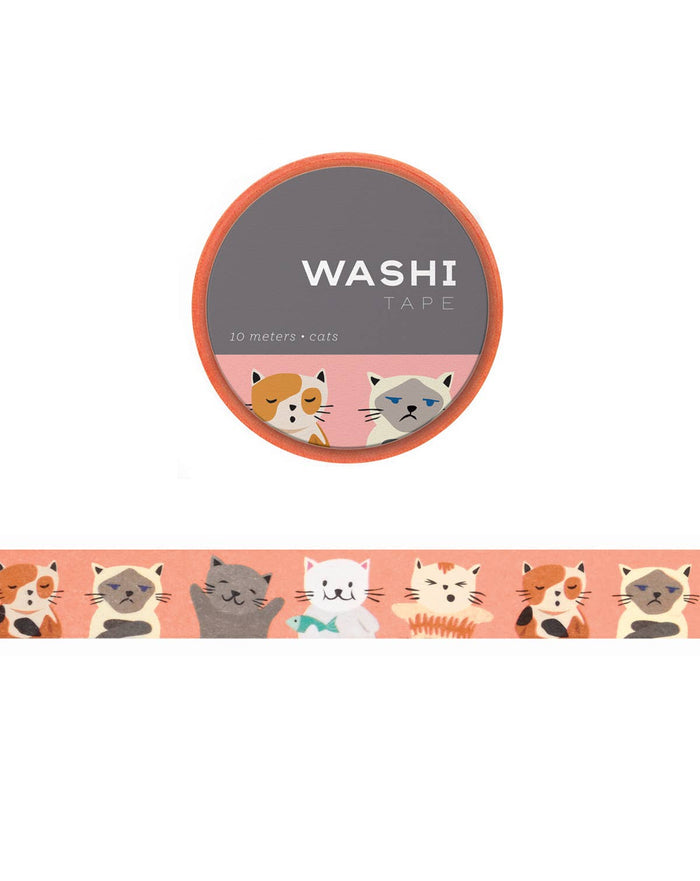 Girl of All Work Washi Tape - Cats