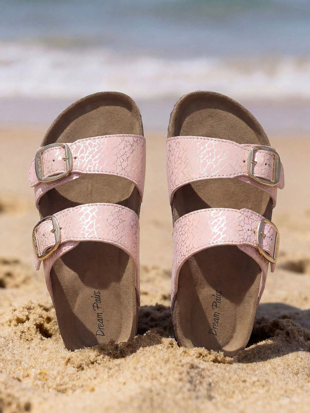 Girls Boys Slides For Kids Non-Slip With Adjustable Straps For Indoor & Outdoor Toddler Little Kid/Big Kid