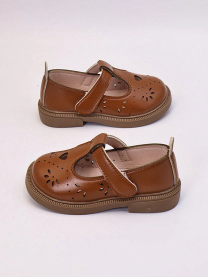Girls' Loafers T-Strap Shoes 2025 Spring/Autumn New Style Little Girls Baby Children Princess Shoes Soft Sole Anti-Slip Breathable Shoes Girls' Mary Jane Shoes