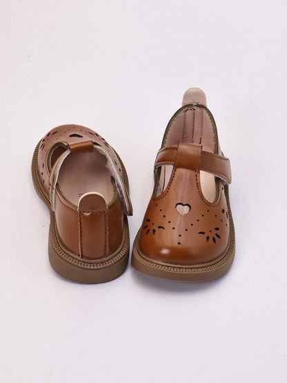 Girls' Loafers T-Strap Shoes 2025 Spring/Autumn New Style Little Girls Baby Children Princess Shoes Soft Sole Anti-Slip Breathable Shoes Girls' Mary Jane Shoes
