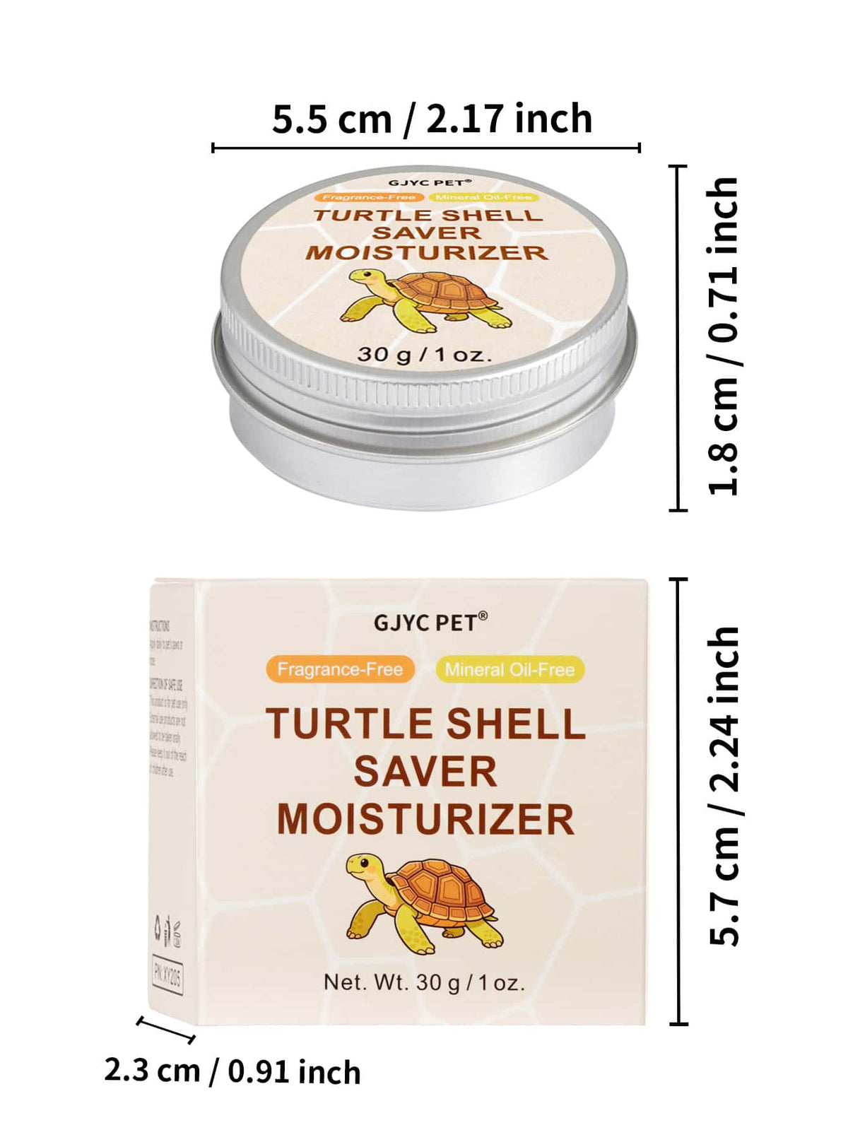 GJYC PET 1 Oz Turtle Shell Care Cream- Shell Care Conditioner, Moisturizer, Cleanser And Protective Wax