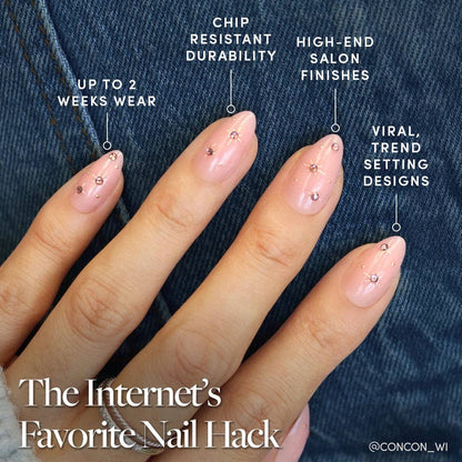 Glamnetic Press On Nails - Pink Comet