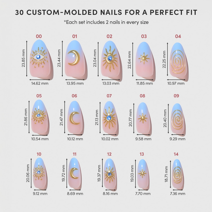 Glamnetic Press On Nails - Spirited Sky