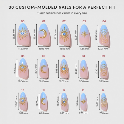 Glamnetic Press On Nails - Spirited Sky