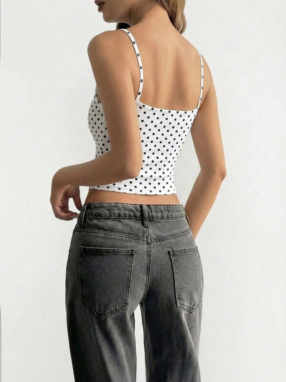 GLAMSKIN Women's Summer/Autumn Striped Lingerie Style Fitted Camisole, Solid Color Y2K Casual Basic Cropped Tank Top, Back To School Daily Streetwear And Beach Vacation Style