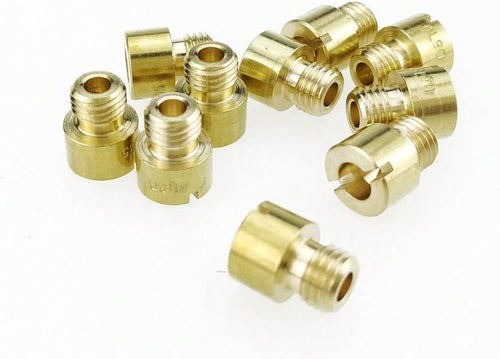 Glixal Jog 50cc 72cc 1PE40QMB Scooter Carburetor VM11_22 Pit Bike ATV Dirt Bike Main Jet #70#75#80#85#90#95#100#105#110#115 (10 Pcs Set, M6 X 075)