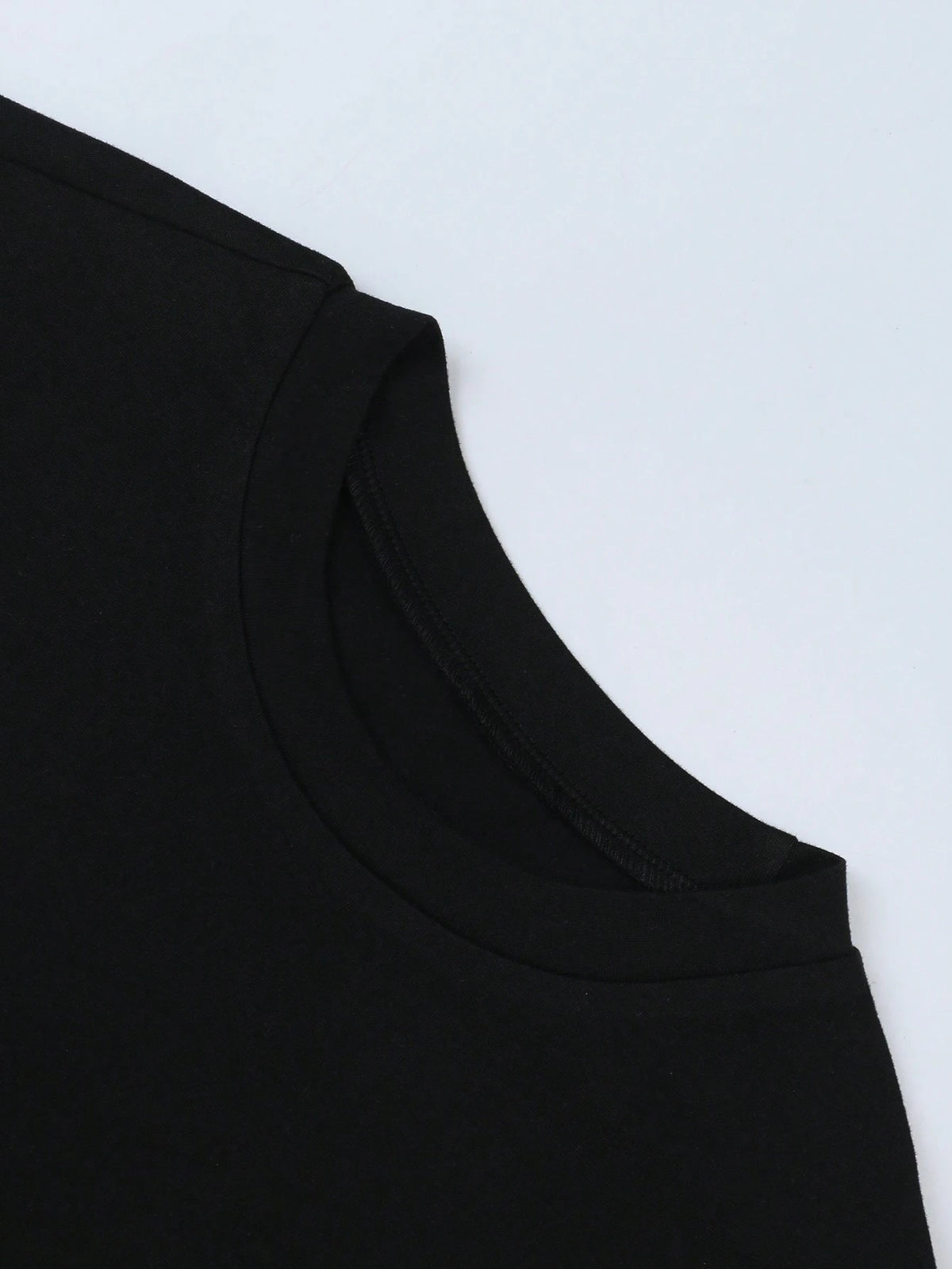 GlowEve 's Women's Summer Casual Crew Neck Short Sleeve T-Shirt Tops,Solid Color Black And White Basics Everyday For Work Office, Party