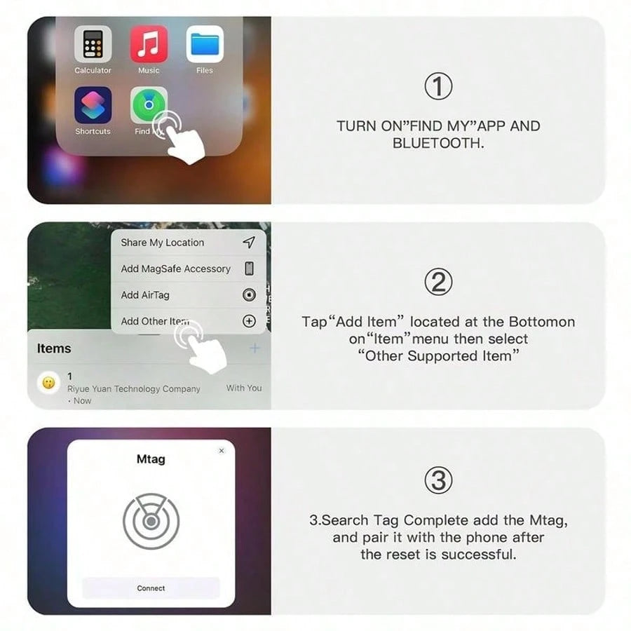 GPS Tracker For Car,Mini Trackers Device With Weatherproof-No Monthly Fee-Best Hidden GPS Trackers,Anti-Lost Device,Works With Apple Find My Gift