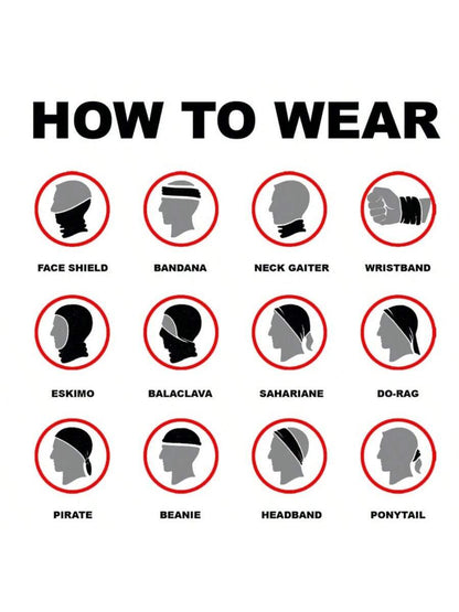 Gradient Color UV Protection Face Mask & Neck Gaiter, Made Of Polyester, Suitable For Cycling, Fishing, Hiking, Camping To Protect Face And Neck, Also Suitable For Motorcycling And Skiing, This Year's