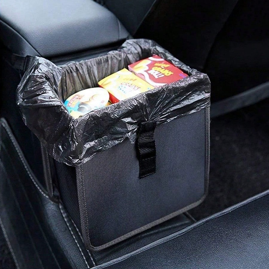 Hanging Car Trash Can Bin Wear-Resistant Oxford Cloth Vehicle Trash Bin For Truck SUV Car Accessories