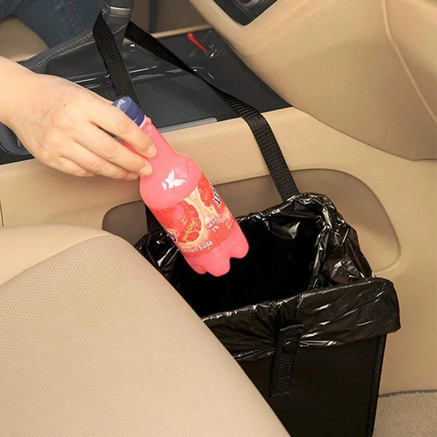 Hanging Car Trash Can Bin Wear-Resistant Oxford Cloth Vehicle Trash Bin For Truck SUV Car Accessories