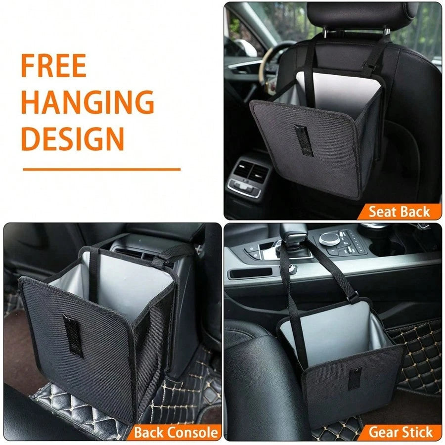 Hanging Car Trash Can Bin Wear-Resistant Oxford Cloth Vehicle Trash Bin For Truck SUV Car Accessories