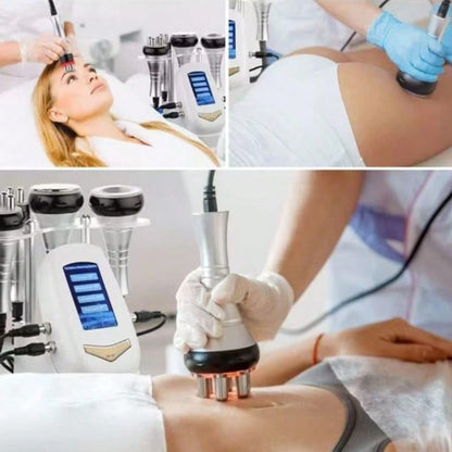 HanTai Spa RF Radiofrequency Medical Multifunctional Device, 3 In 1 RF Radio Frequency 40K Cavitation Body Slimming, Mini Vaceum Cavitation Machine For Skin Care Body Fat Removal