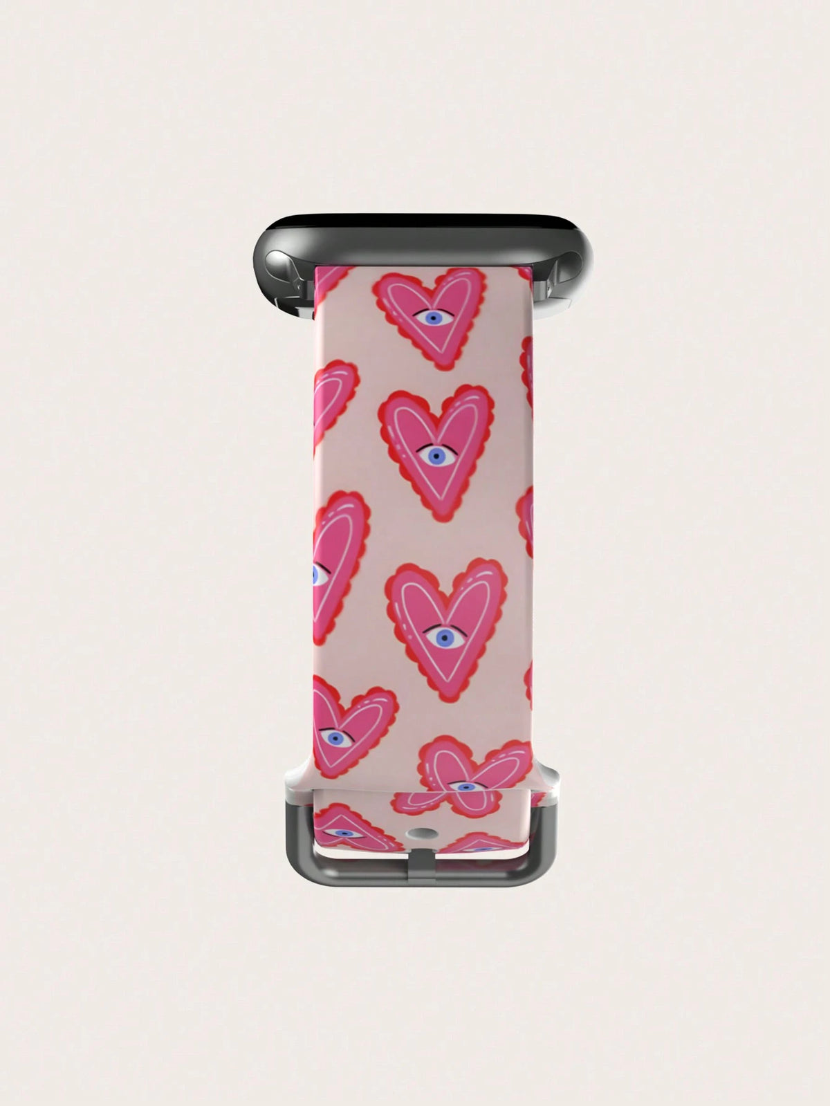 Heart Eyes Silicone Watch Band Compatible With Apple Watch 38mm 40mm 41mm 42mm 44mm 45mm 49mm, Fits Apple Watch Series Ultra/SE/8/7/6/5/4/3/2/1, Unisex Fashion Accessory