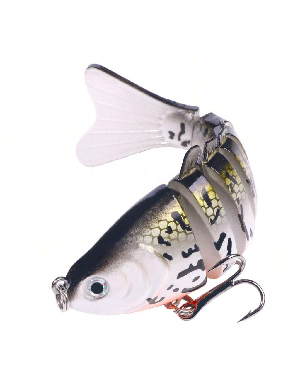 HENGJIA 1pc/2pcs 10cm 15.6g/23g Jointed Lure Minnow 7-Section Artificial Hard Bait Crankbait For Bass And Pike Fishing