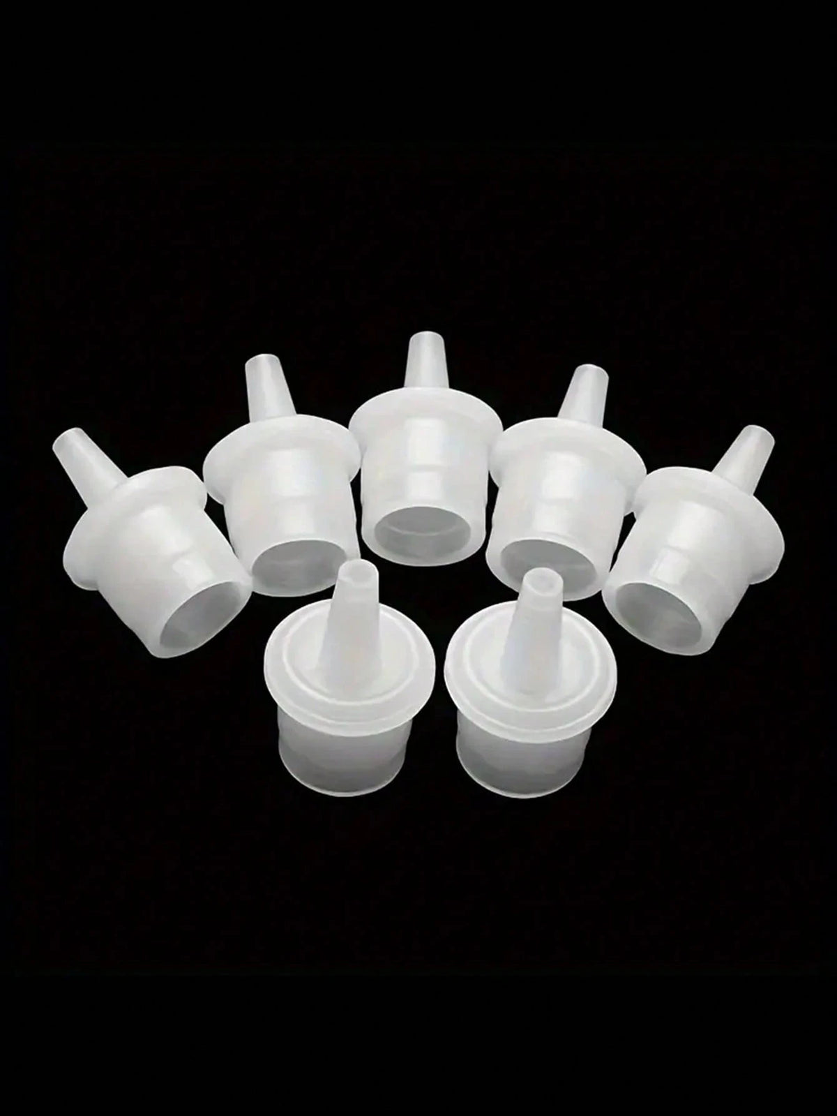 HMQ beauty Eyelash Extension Glue Bottles Sealing Caps- Non-Electric, Reusable Leak-Proof Seal For Adhesive Containers, Easy To Apply Beauty Salon Replacement Plugs- Multi Pack