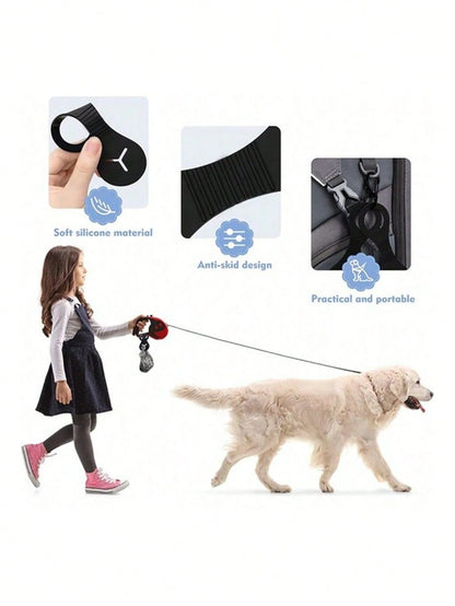 Hot-Selling Pet Waste Poop Bag Holder With Handle, In-Stock Dog Poop Bag Dispenser, Hands-Free Clip, Leash, Waste Bag Bracket