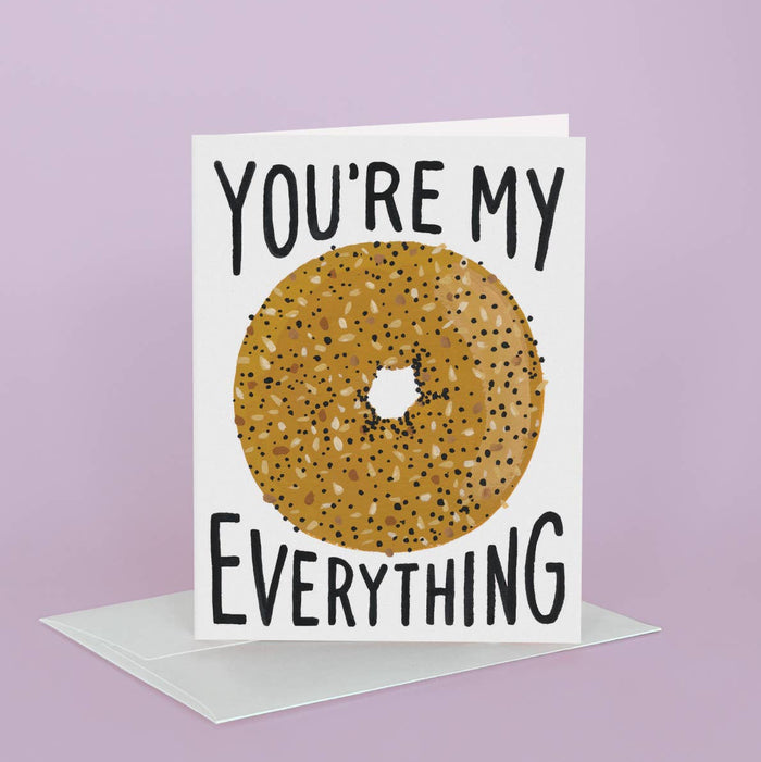 Idlewild Co. Greeting Card - Everything Bagel