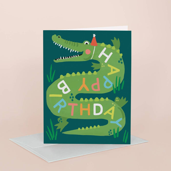 Idlewild Co. Greeting Card - Gator Birthday