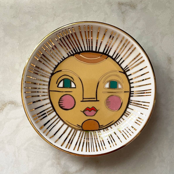Idlewild Co. Porcelain Trinket Dish - Sun