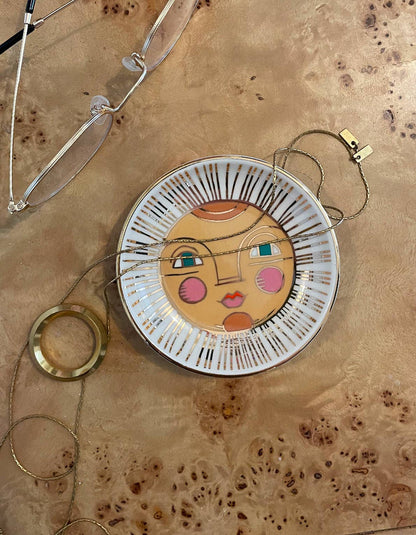 Idlewild Co. Porcelain Trinket Dish - Sun