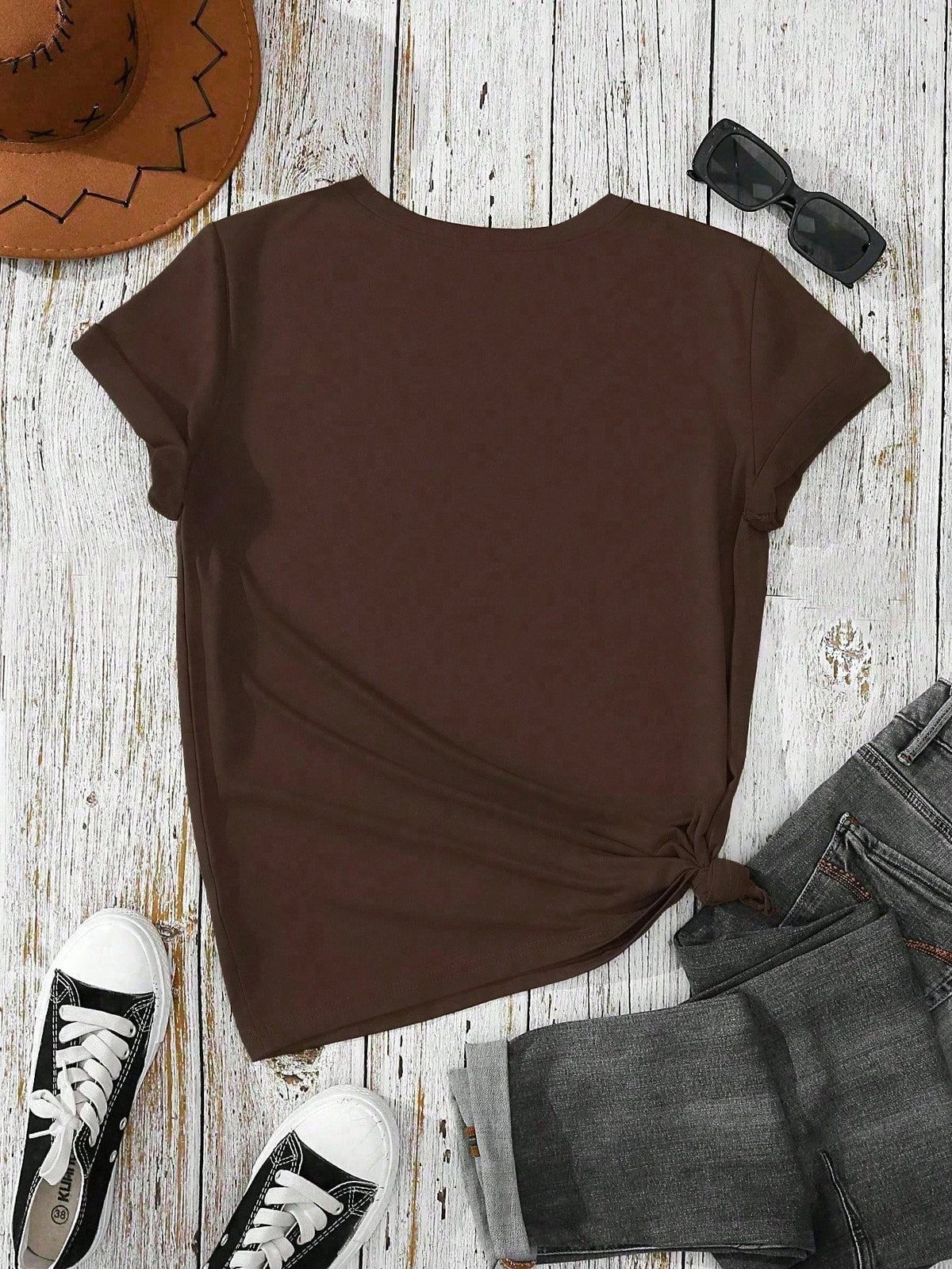 INAWLY Women's Purple Embroidered T-Shirt ""God Is Good"" Christian Faith Comfortable Round Neck Shirt,Summer Casual Occasion Church Group Gift Shirt