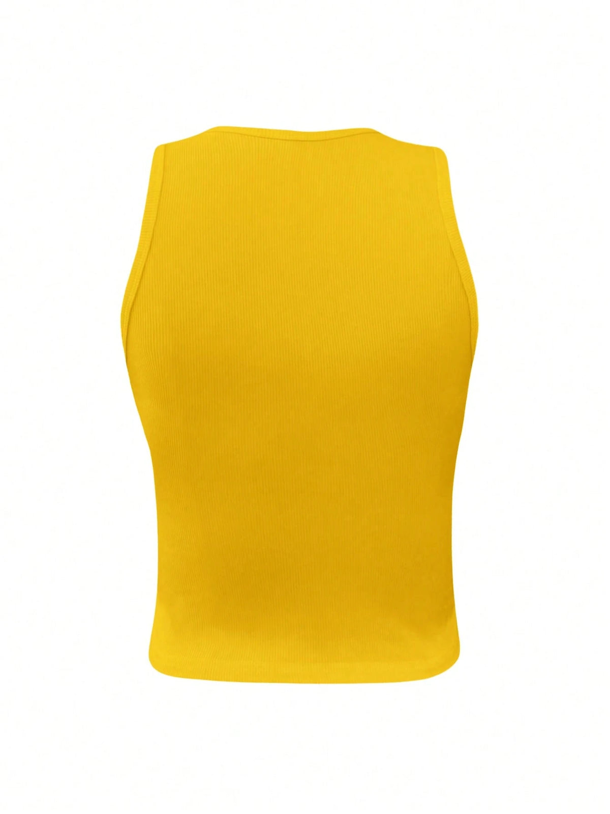 INAWLY Women's Solid Color Crew Neck Ribbed Casual Slim Fit Tank Top