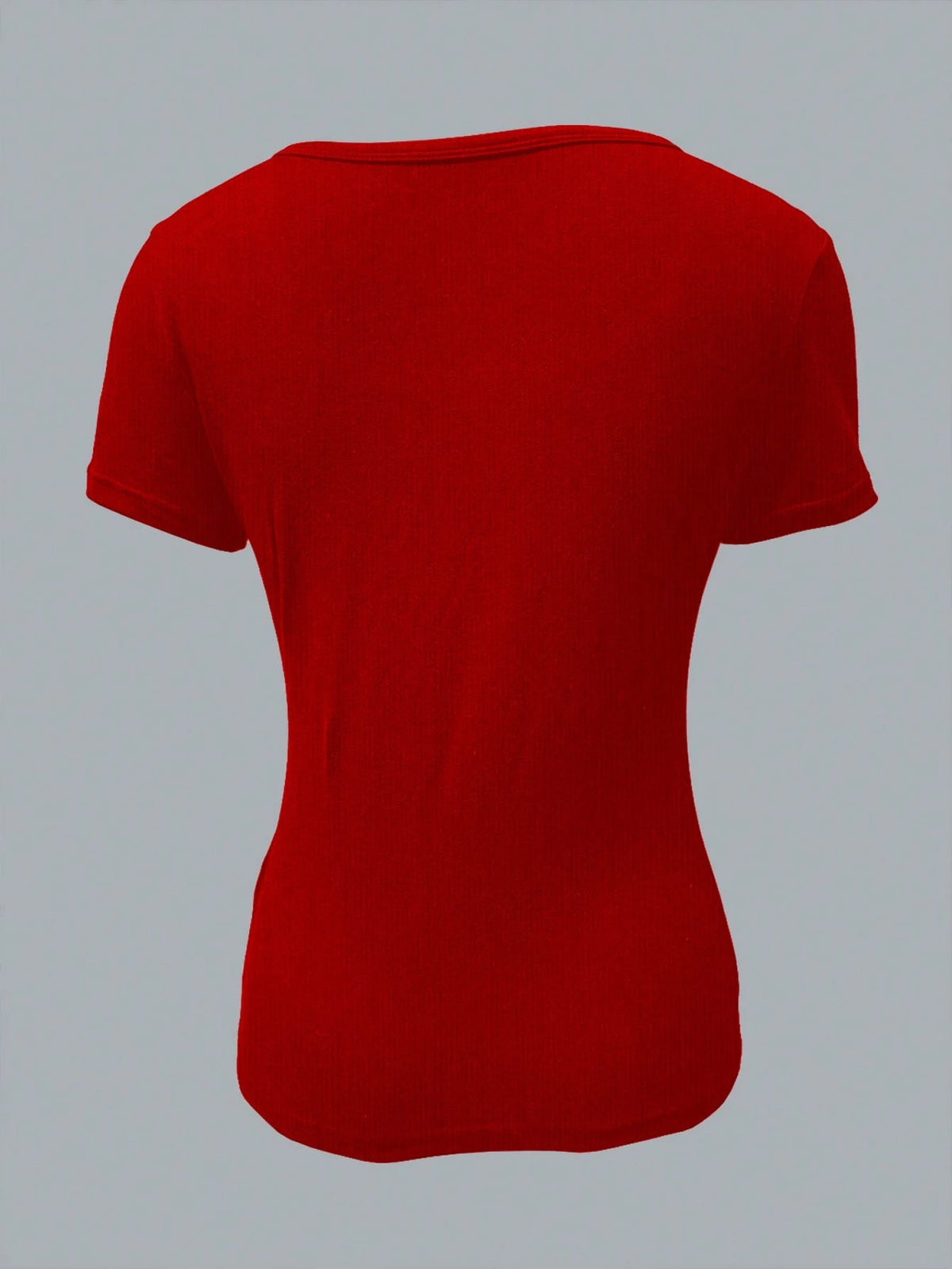 INAWLY Women Summer Short Sleeve T-Shirt With Front Button And Scoop Neckline