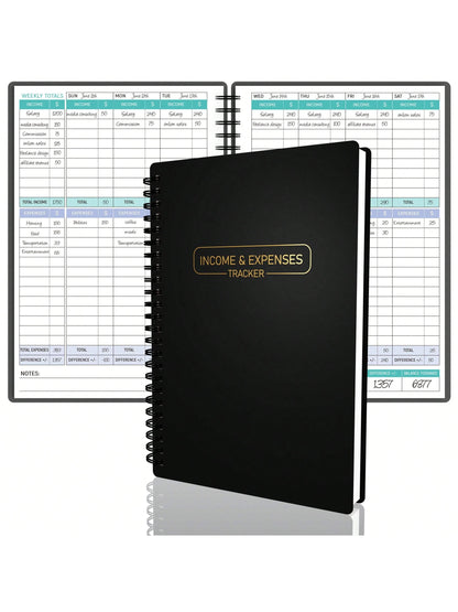 Income And Expense Tracker Notebook For Better Money Management- Bookkeeping Record Book- Income And Expense Log Book Small Business- Ledger Books For Bookkeeping Back To School School Supplies