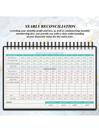 Income And Expense Tracker Notebook For Better Money Management- Bookkeeping Record Book- Income And Expense Log Book Small Business- Ledger Books For Bookkeeping Back To School School Supplies