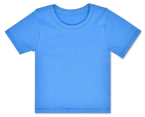 Iscream - Ribbed Short Sleeve Shirt - Bright Blue