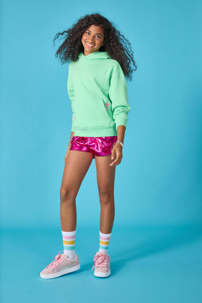 Iscream Hooded Sweatshirt - Apple Green Tiger