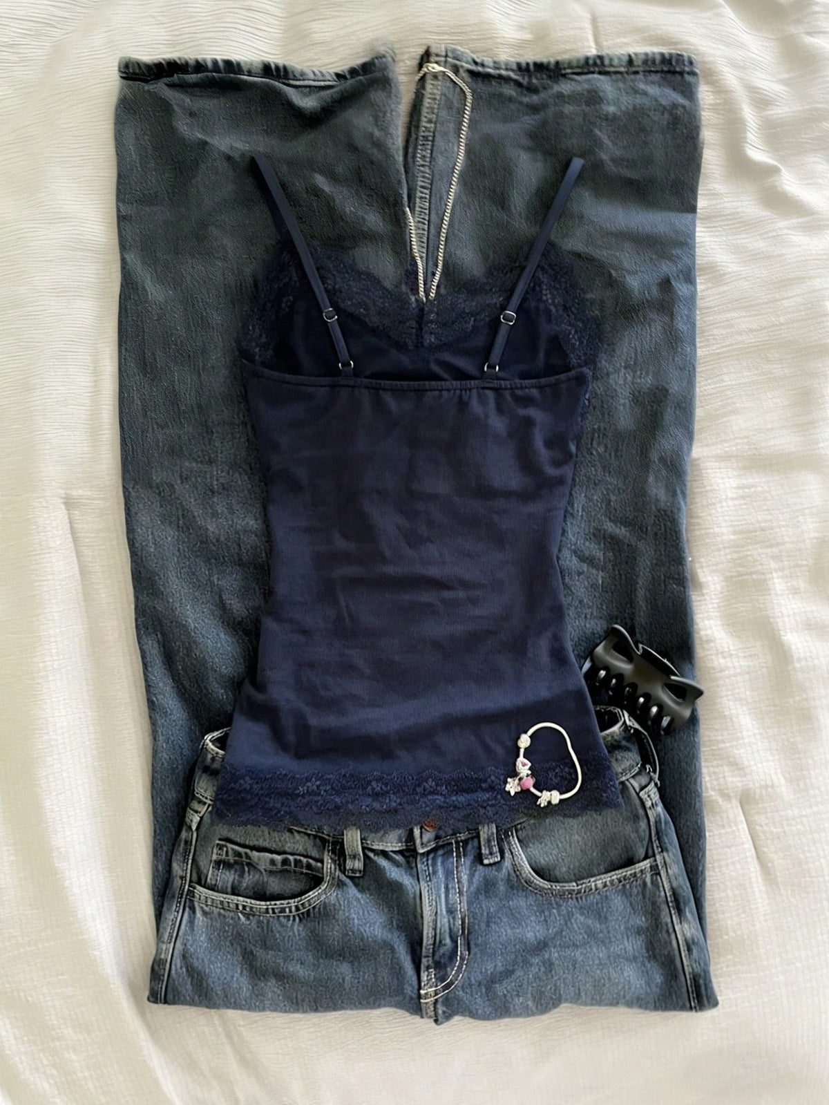 IslaSuriya Lace Patchwork Fitted Women Camisole
