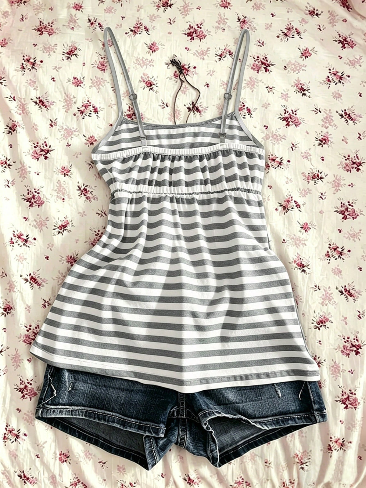 IslaSuriya Plus Size Women Summer Casual Striped Camisole