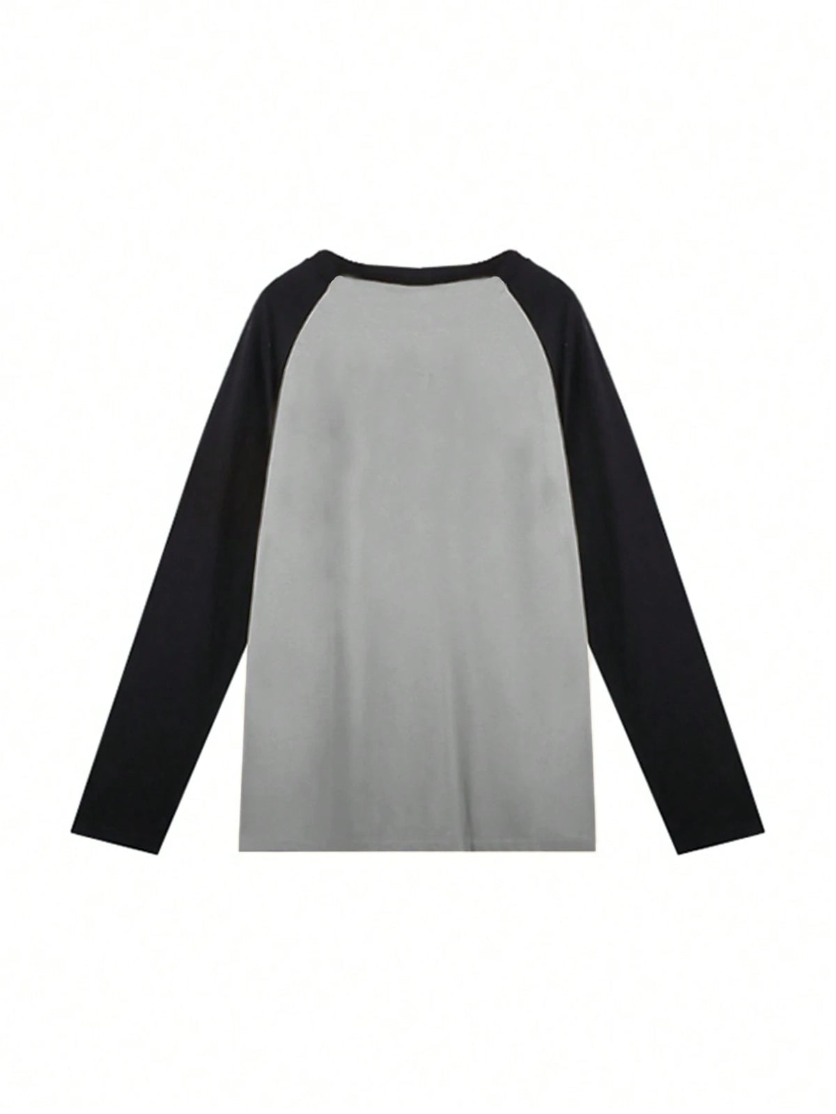 IslaSuriya Women Spring/Summer Loose Casual T-Shirt, Long Sleeves, Contrast Shoulder, Letter Print Graphic Tees Women Tops For Spring Fall For Women