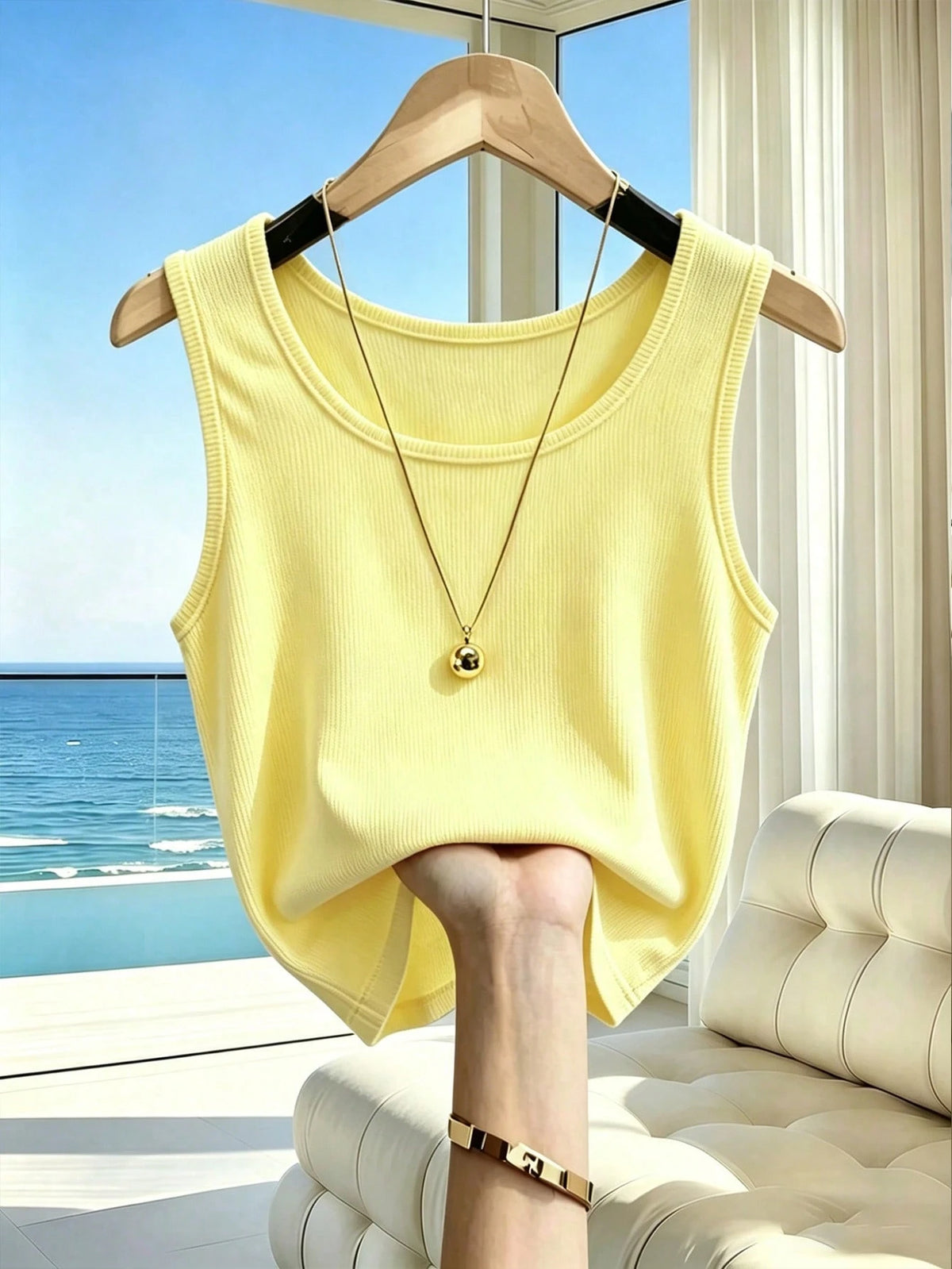 IslaSuriya Women Summer Casual Slogan Print Tank Top