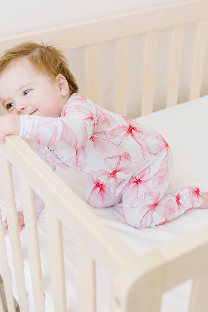 Jammie Session Bamboo Romper - Pretty in Bows