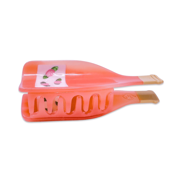 Jenny Lemons Hair Claw Clip - Large Rose Wine Bottle
